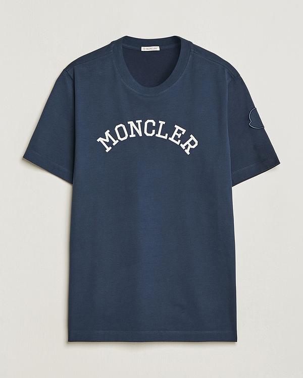 Print dark blue t-shirt from Moncler