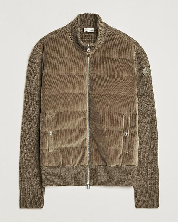 Taupe hybrid jacket from Moncler