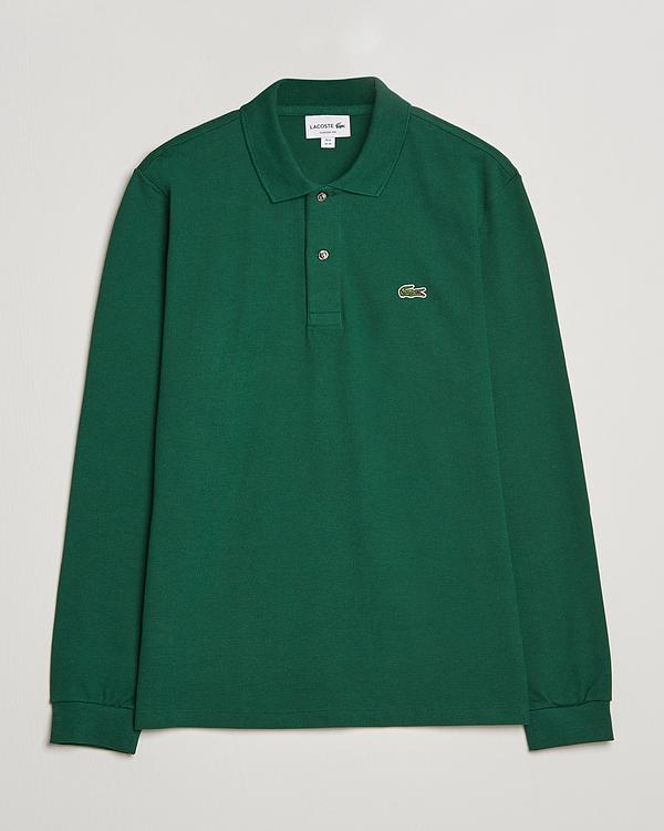 Teal long sleeve polo shirt from Lacoste