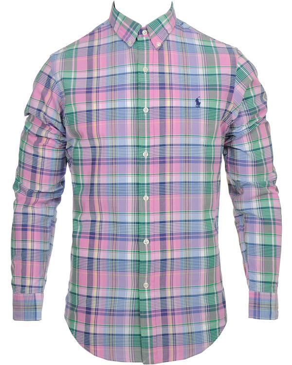 Checkered light purple casual shirt from Polo Ralph Lauren