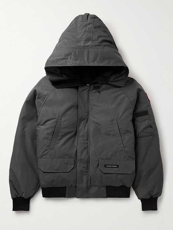 Dark grey down jacket from Canada Goose