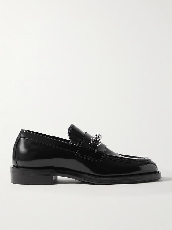 Black loafers from Burberry