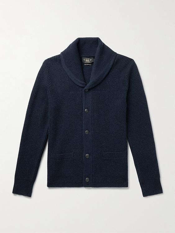 Black cardigan from RRL