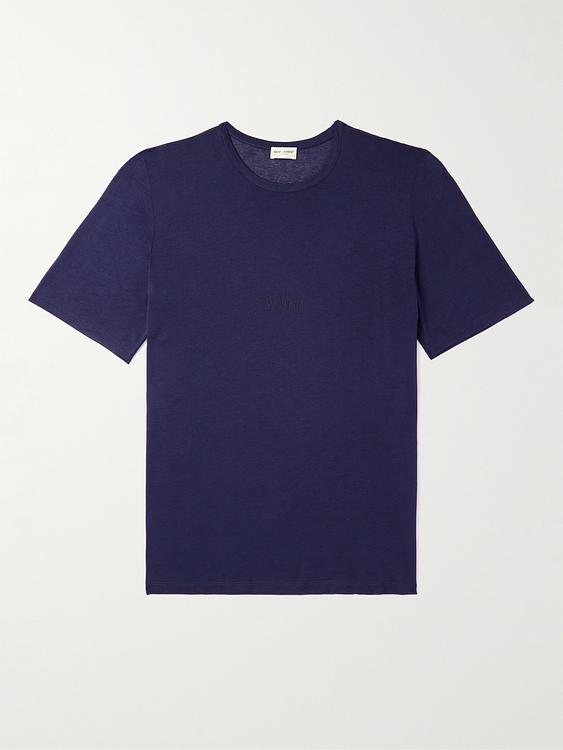 Dark blue t-shirt from Saint Laurent