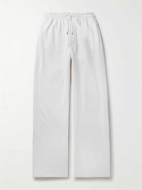Grey wide-leg casual trousers from Saint Laurent