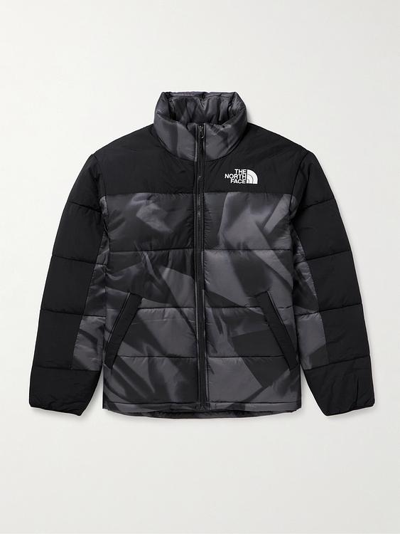 Black down jacket from The North Face