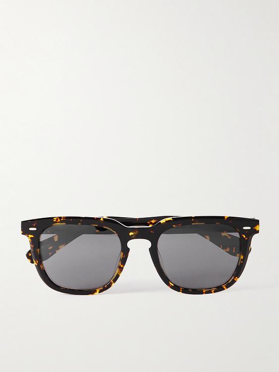 Dark brown d-frame sunglasses from Oliver Peoples