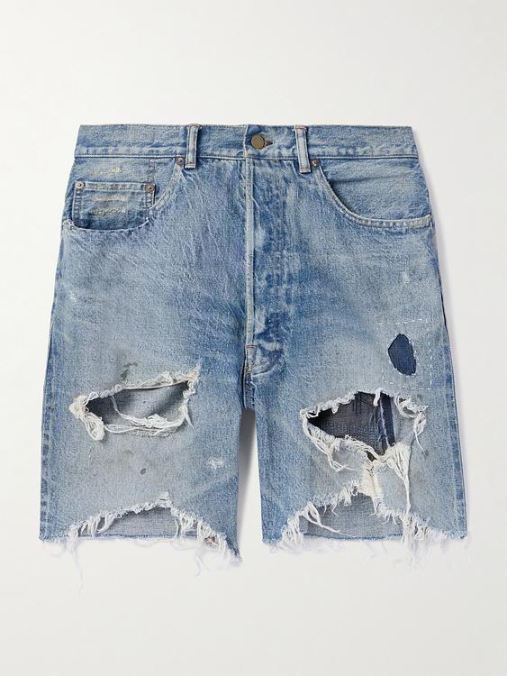 Blue denim shorts from Saint Mxxxxxx