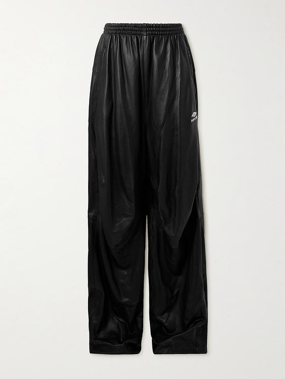 Black wide-leg casual trousers from Balenciaga