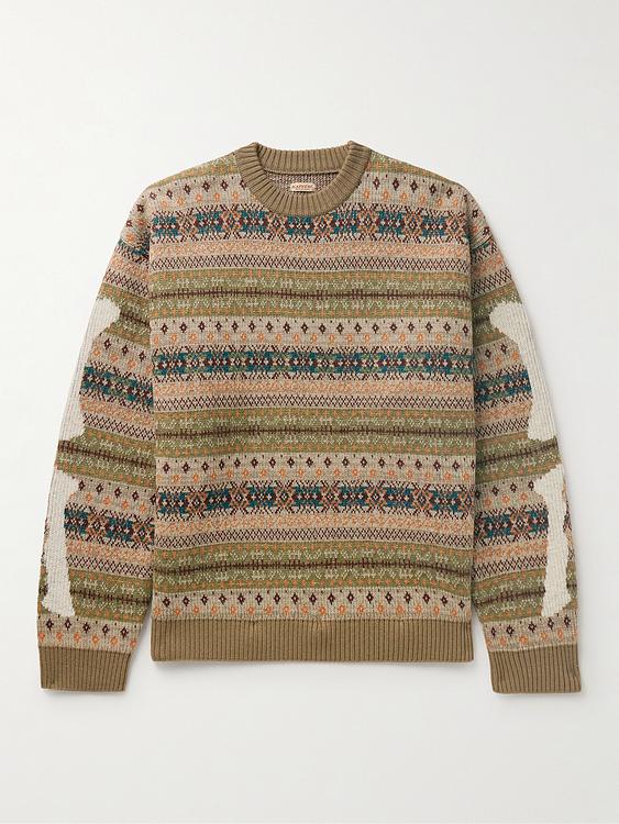 Taupe sweater from Kapital