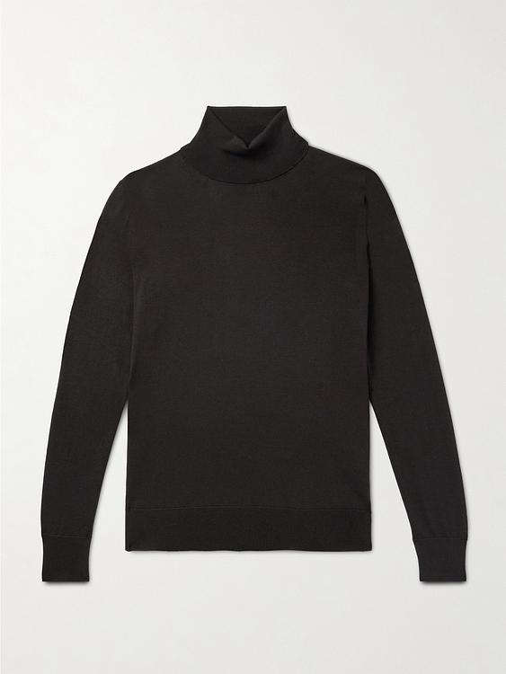 Black turtleneck from Zegna