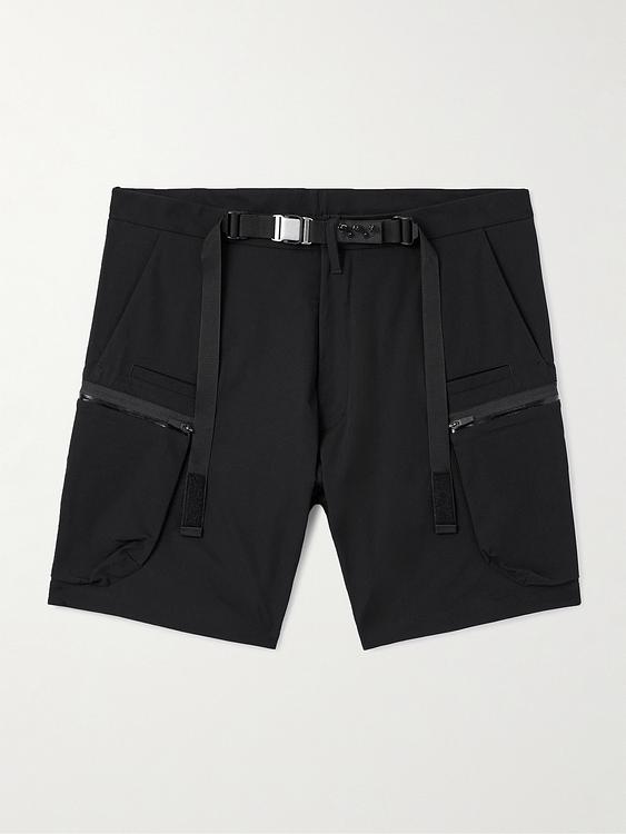 Black cargo shorts from Acronym
