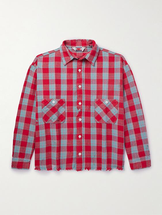 Checkered red casual shirt from Saint Mxxxxxx