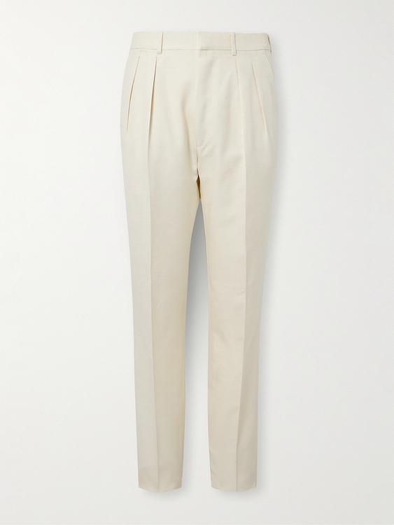 White formal trousers from Tom Ford