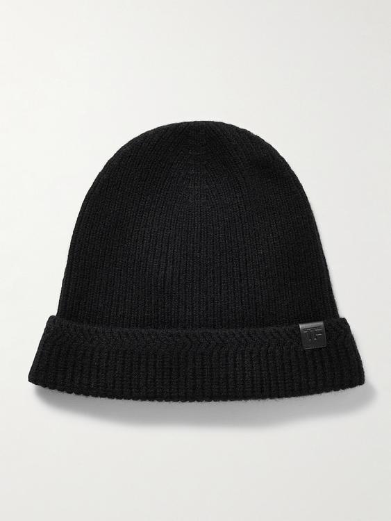 Black beanie from Tom Ford