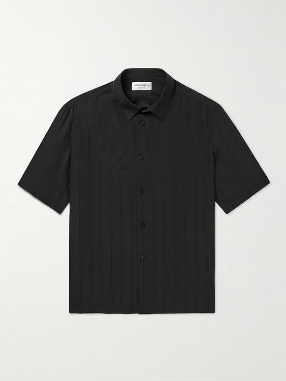 Black short sleeve shirt from Saint Laurent