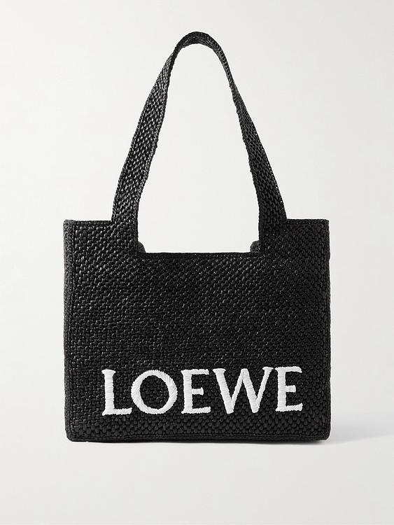 Print black tote bag from Loewe