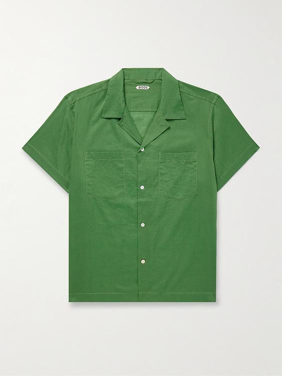 Green short sleeve shirt from Bode