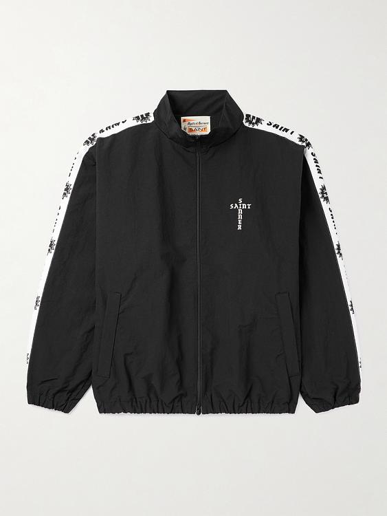 Print black casual jacket from Saint Mxxxxxx