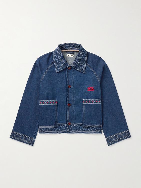 Dark blue denim jacket from Bode