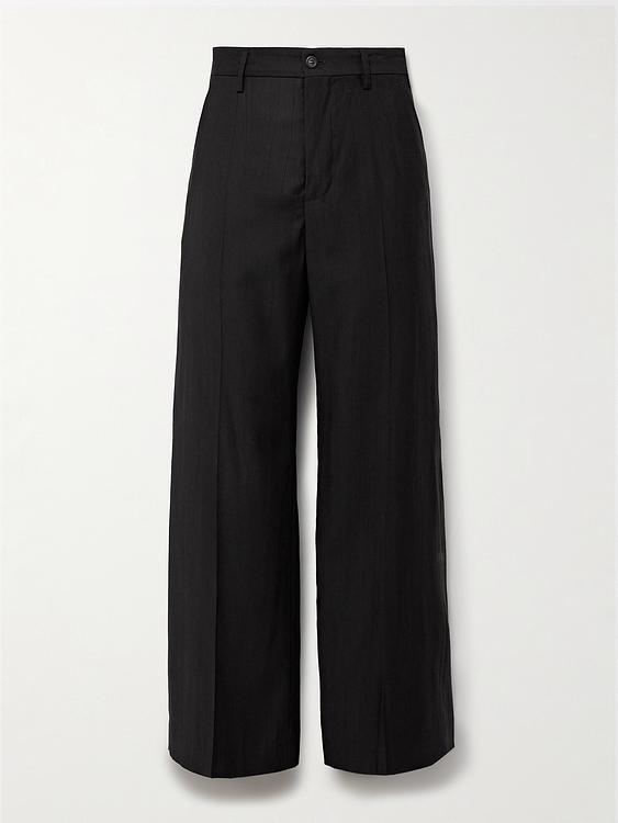 Black wide-leg casual trousers from Our Legacy