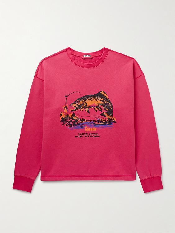 Print red sweatshirt from Bode