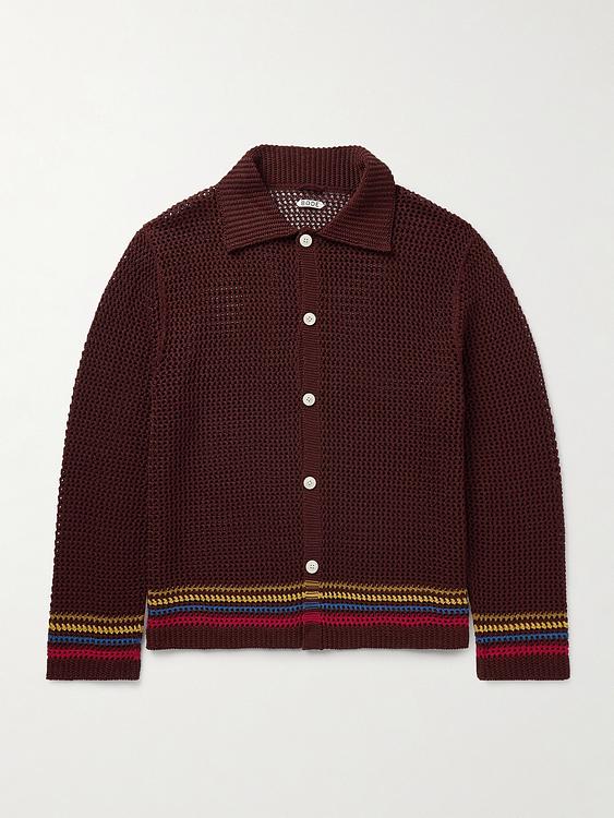 Dark brown cardigan from Bode