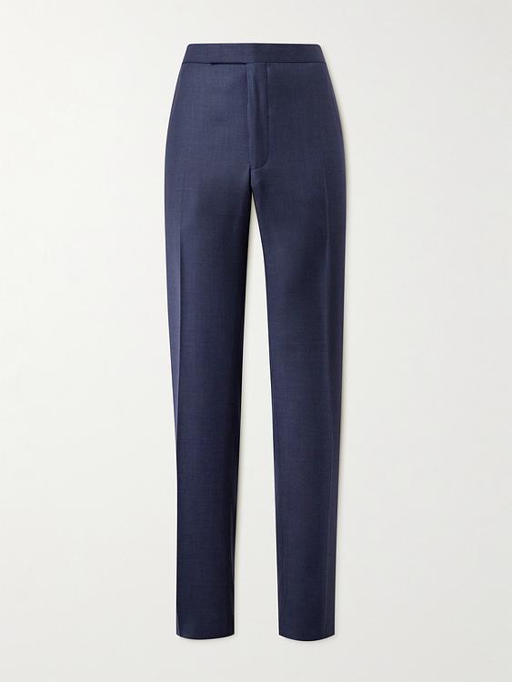 Dark blue suit trousers from Richard James