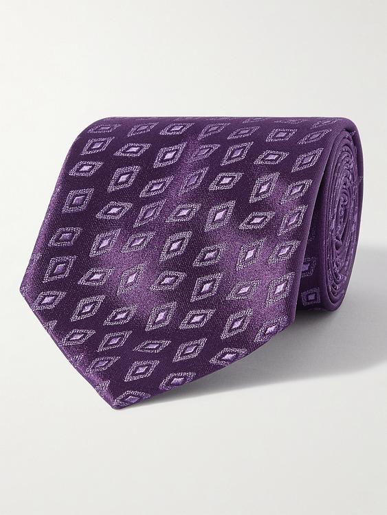 Purple tie from Charvet