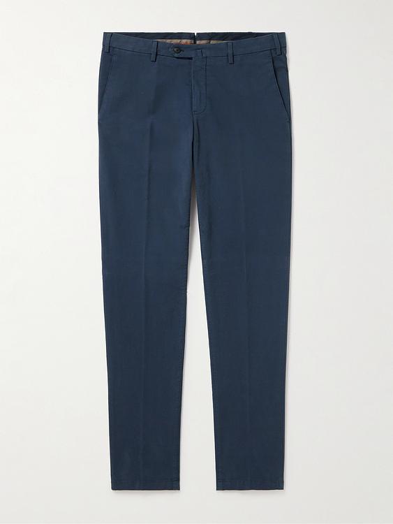 Dark blue chinos from Loro Piana