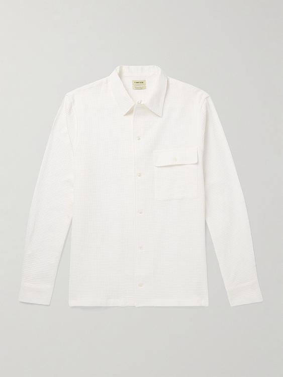 White casual shirt from De Bonne Facture