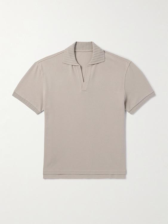 Beige short sleeve polo shirt from Stòffa