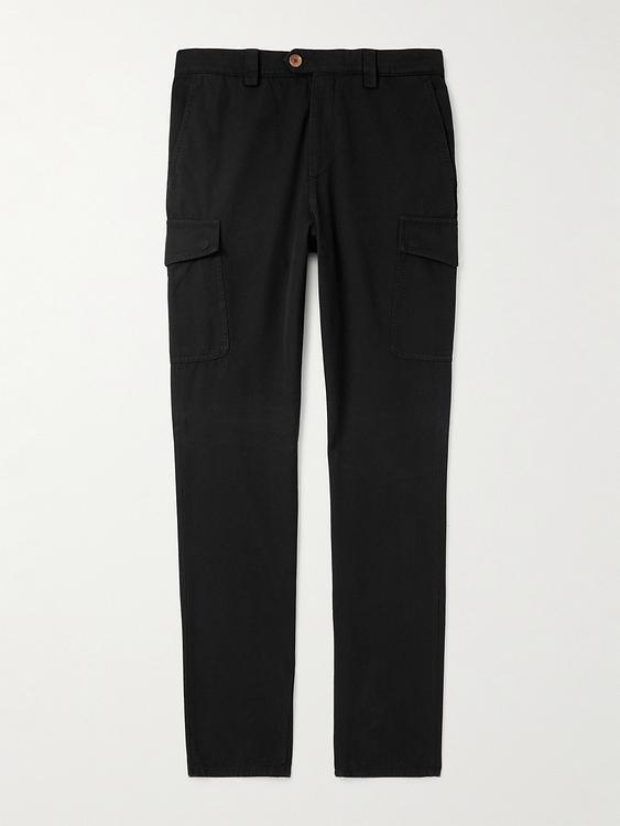 Black chinos from Brunello Cucinelli