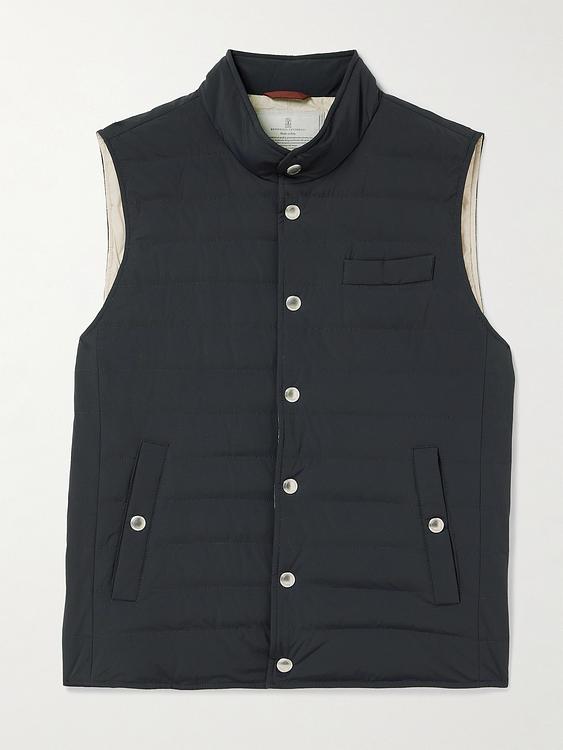Dark grey vest from Brunello Cucinelli