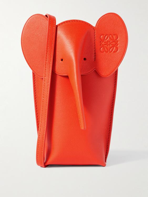 Orange backpack from Loewe