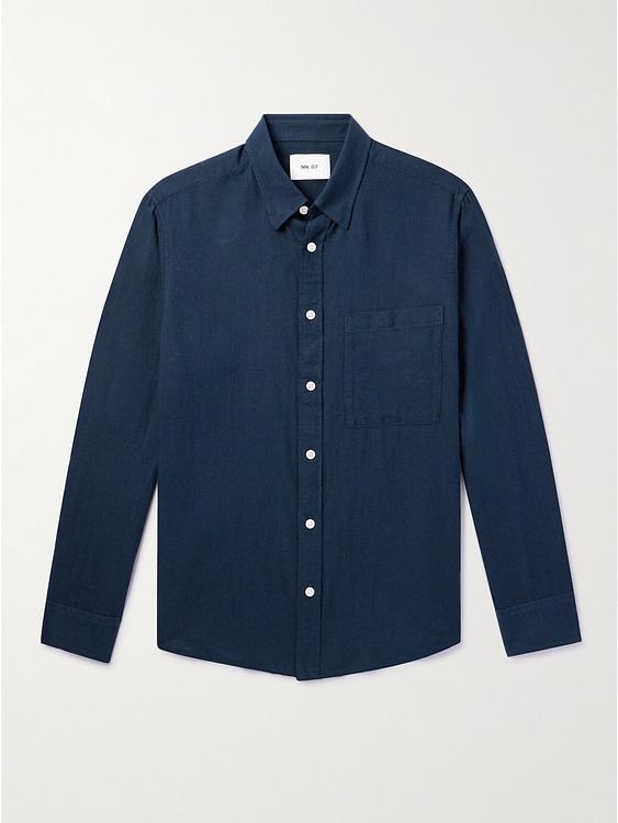 Dark blue casual shirt from NN07