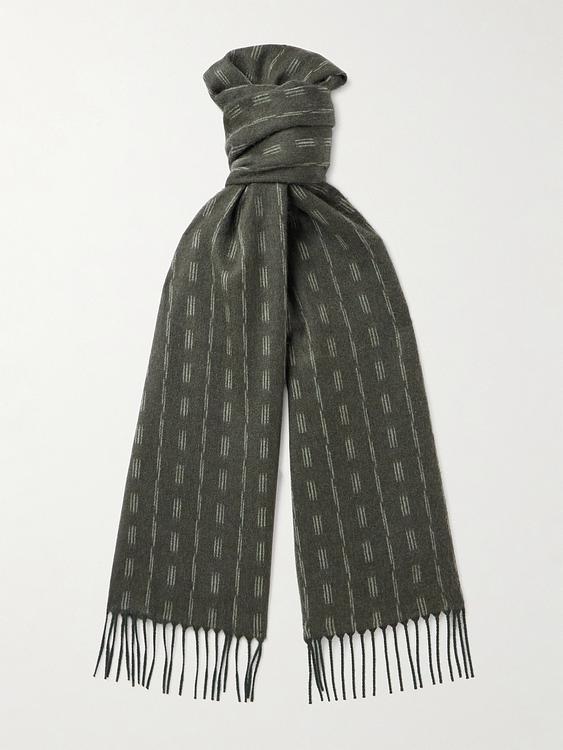 Dark green scarve from Loro Piana