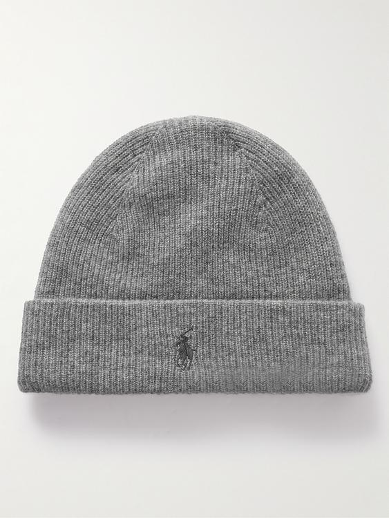 Grey beanie from Polo Ralph Lauren
