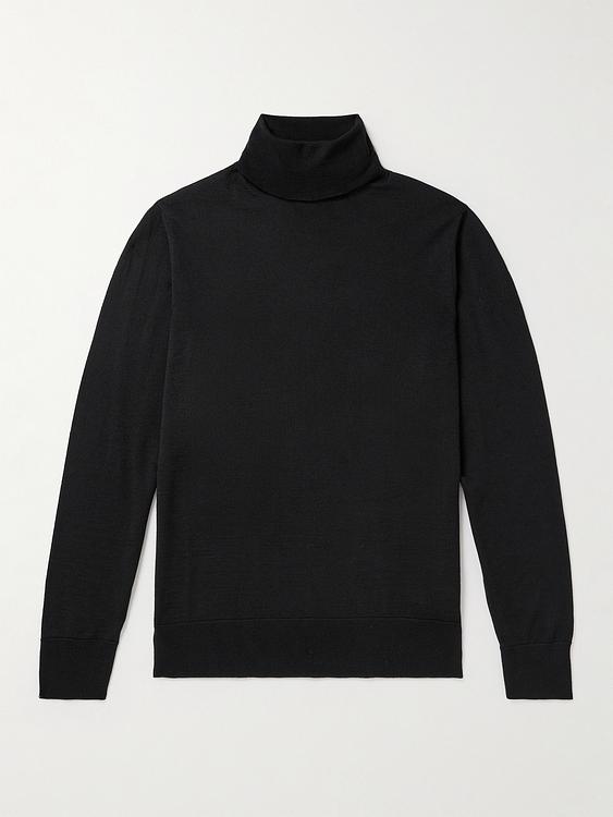Black turtleneck from Mr P.