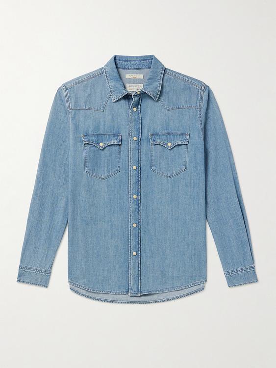 Blue denim shirt from Nudie Jeans