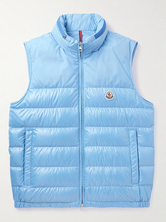 Light blue vest from Moncler