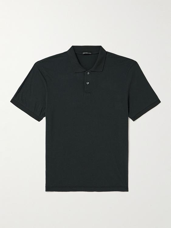 Black short sleeve polo shirt from James Perse