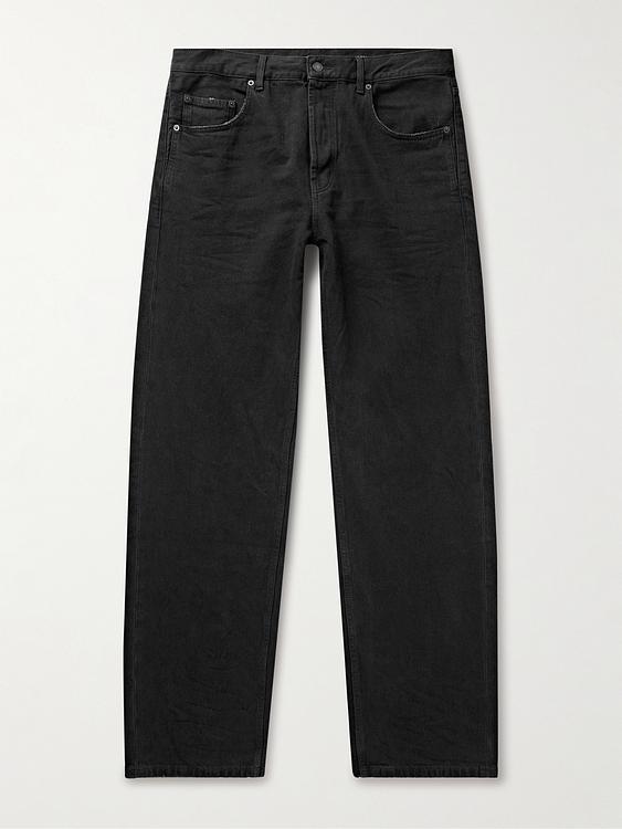 Black wide-leg jeans from Saint Laurent