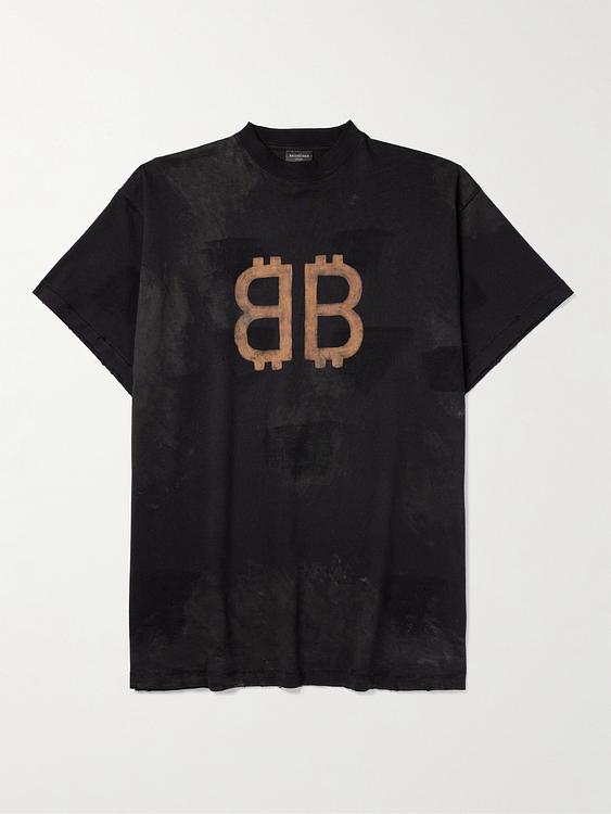 Print black t-shirt from Balenciaga