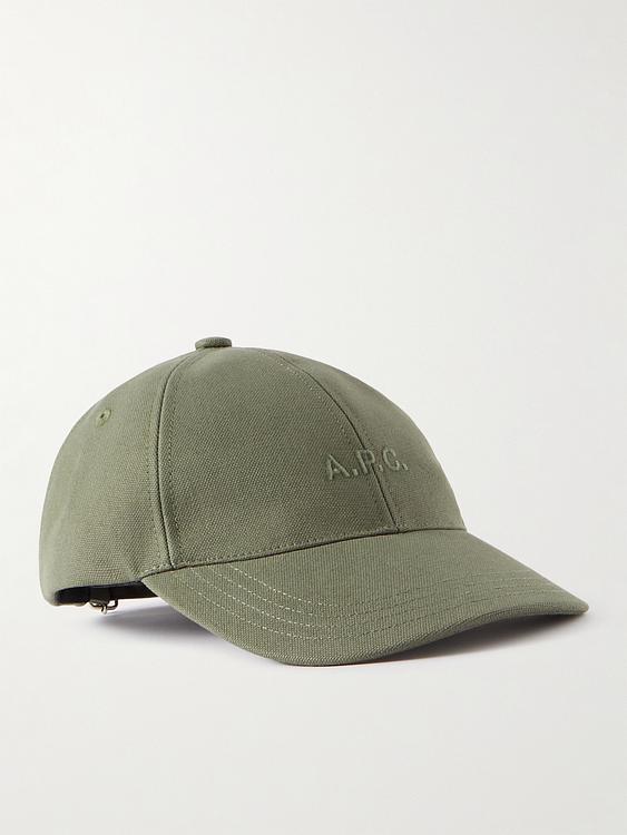 Print taupe cap from A.P.C