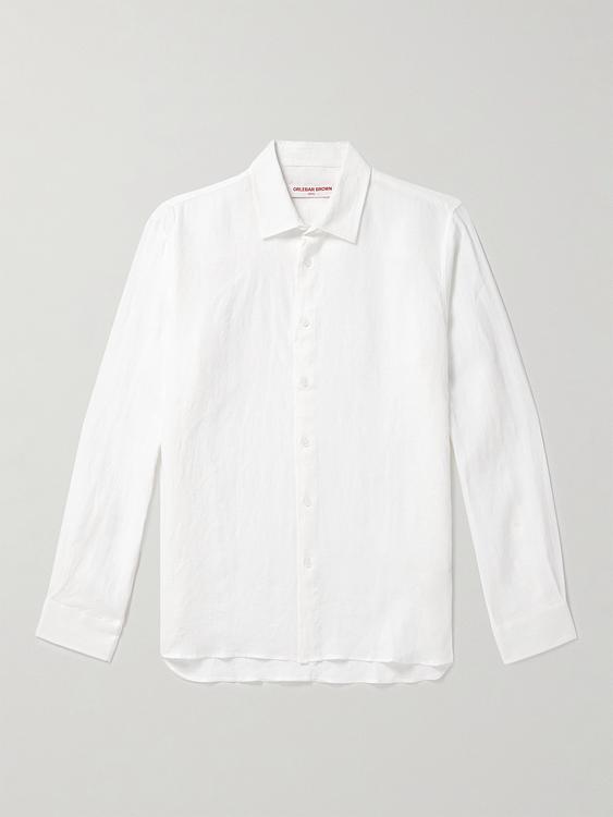 White casual shirt from Orlebar Brown