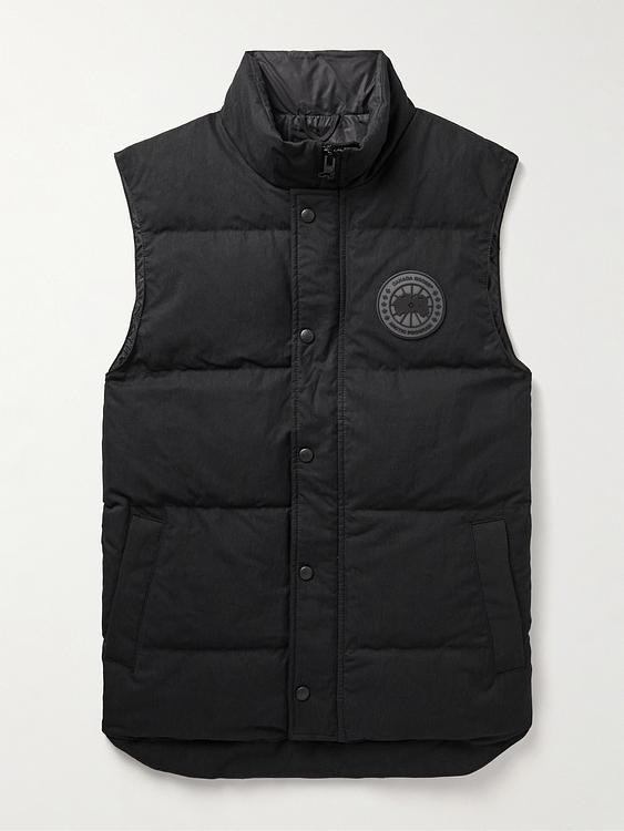 Black vest from Canada Goose