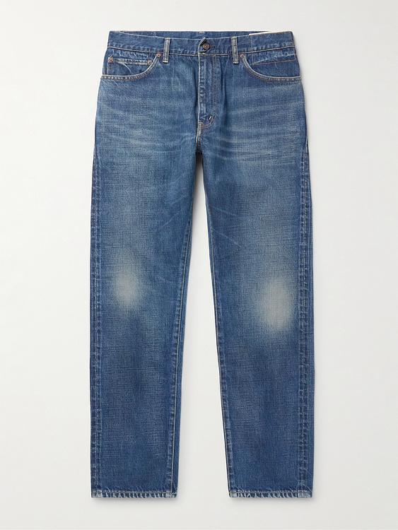 Dark blue jeans from Visvim