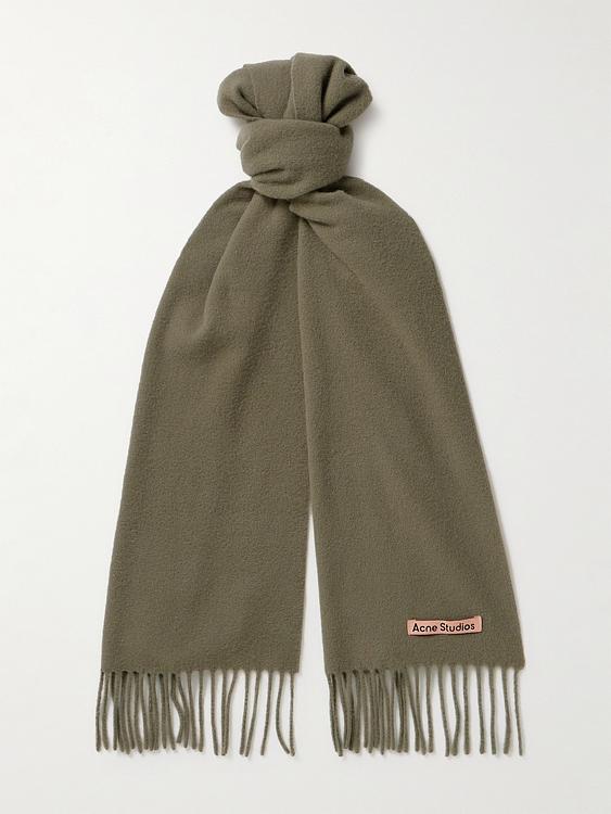 Taupe scarve from Acne Studios