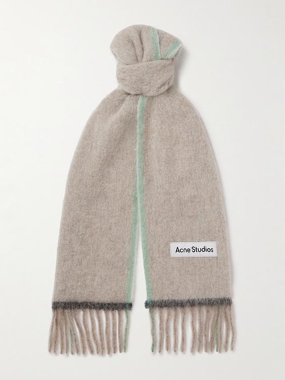 Grey scarve from Acne Studios